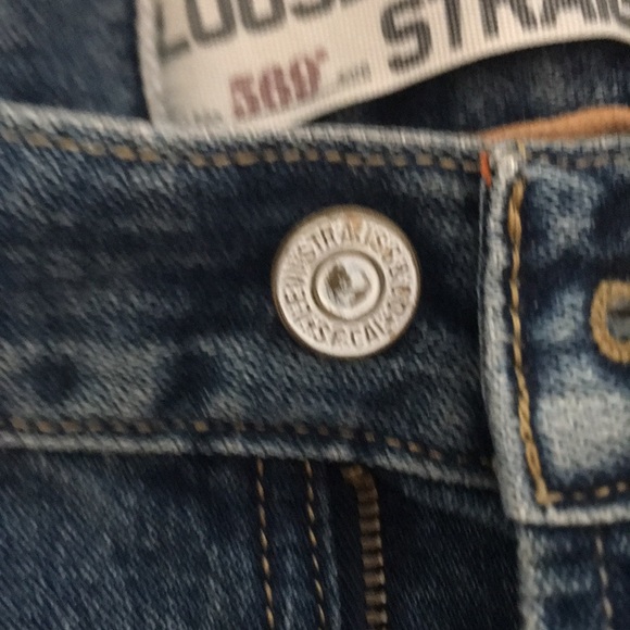 Levi’s 569 jean shorts in blue, EUC, W34. - Picture 7 of 10